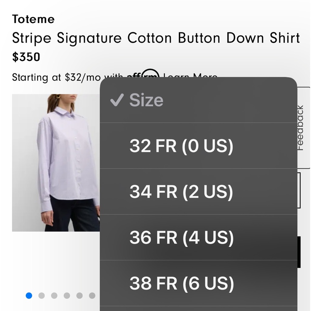 Toteme Lavender Button Down Shirt - Picture 4 of 9